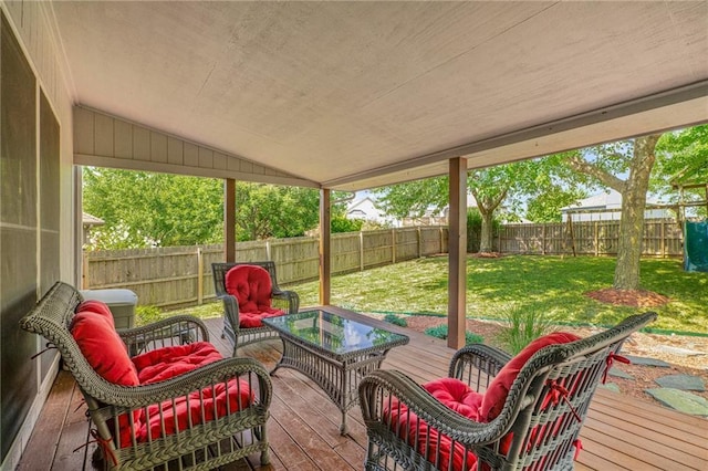 508 Ambersham Dr, Lees Summit, MO 64081 - sunroom with lofted ceiling, plenty of natural light, and an outdoor living space
