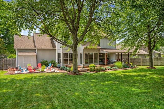 508 Ambersham Dr, Lees Summit, MO 64081 - back of property featuring a patio area and roof with shingles