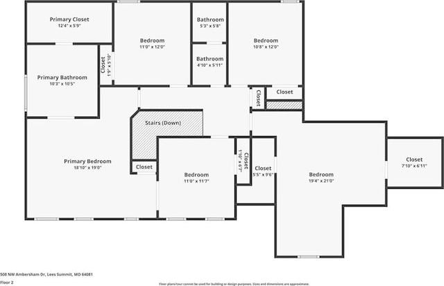 508 Ambersham Dr, Lees Summit, MO 64081 - view of room layout