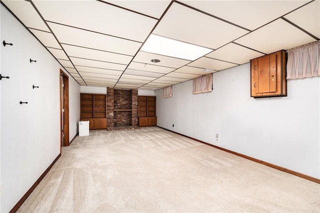 6319 Acuff St, Shawnee, KS 66216 - finished basement with light carpet and baseboards