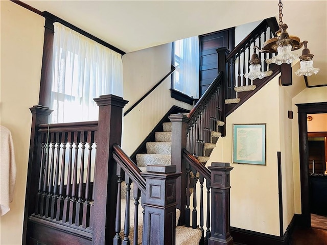 817 S 16th St, Saint Joseph, MO 64501 - stairs with baseboards