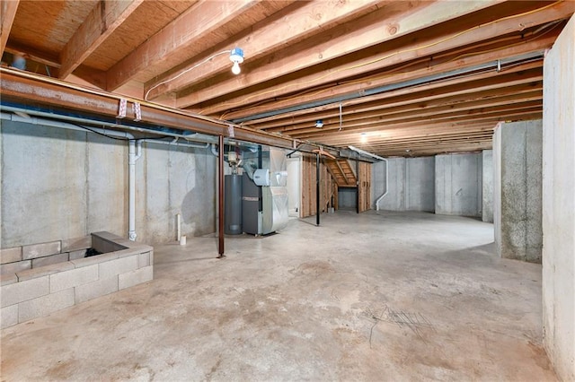 28617 W 162nd Ter, Gardner, KS 66030 - unfinished basement featuring heating unit and gas water heater
