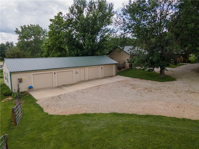 19823 74th St, Mclouth, KS 66054 - detached garage featuring driveway