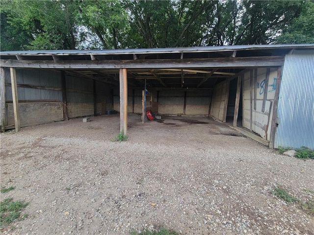 19823 74th St, Mclouth, KS 66054 - view of car parking featuring a pole building