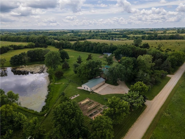 19823 74th St, Mclouth, KS 66054 - view of property location with a large body of water and rural landscape
