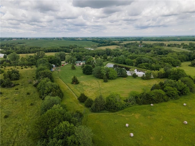 19823 74th St, Mclouth, KS 66054 - aerial view of sparsely populated area featuring a nearby body of water