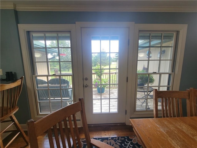 19823 74th St, Mclouth, KS 66054 - doorway with crown molding