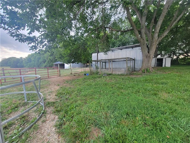 19823 74th St, Mclouth, KS 66054 - view of yard with a storage unit