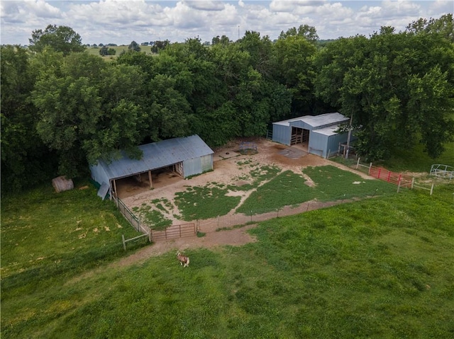 19823 74th St, Mclouth, KS 66054 - view from above of property featuring a heavily wooded area