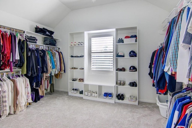 16324 S Locust St, Olathe, KS 66062 - walk in closet with vaulted ceiling and carpet flooring