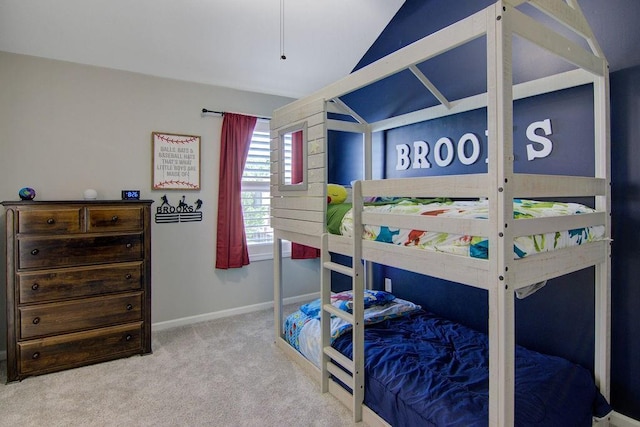16324 S Locust St, Olathe, KS 66062 - bedroom with lofted ceiling and carpet flooring