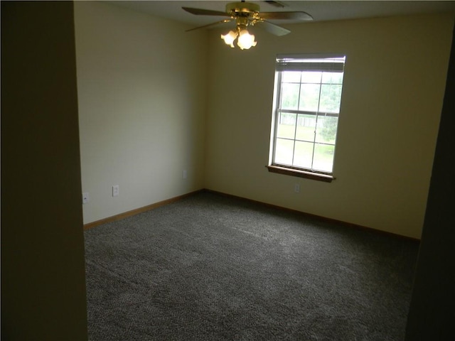 730 SE 10th St, Lees Summit, MO 64081 - carpeted spare room featuring a ceiling fan and baseboards