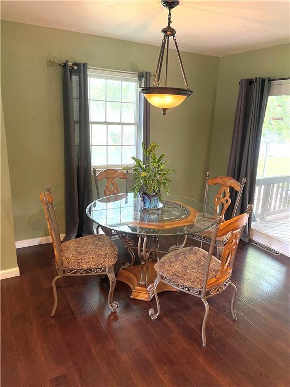 177 1150th St, Humboldt, KS 66748 - dining room featuring wood finished floors