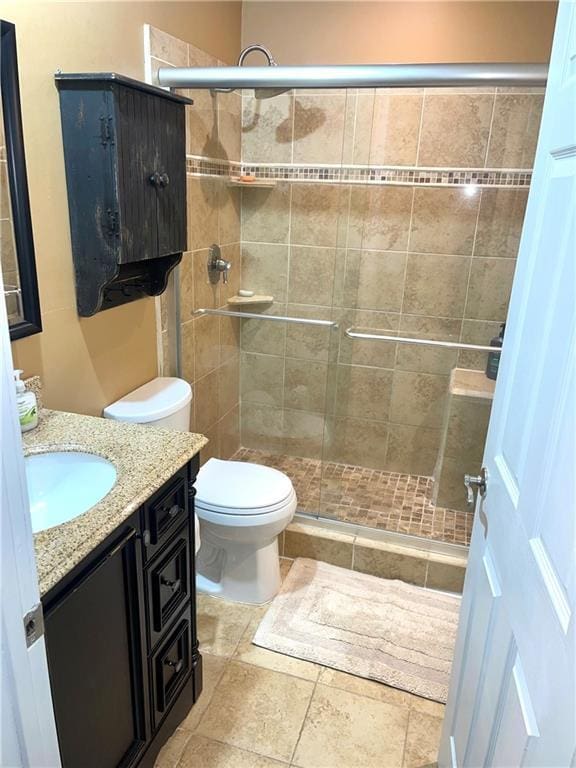 177 1150th St, Humboldt, KS 66748 - bathroom featuring vanity and a stall shower
