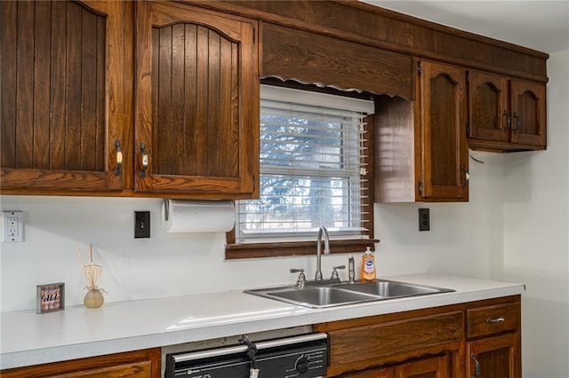 2334 N 100th Rd, Wellsville, KS 66092 - kitchen with light countertops and dishwashing machine