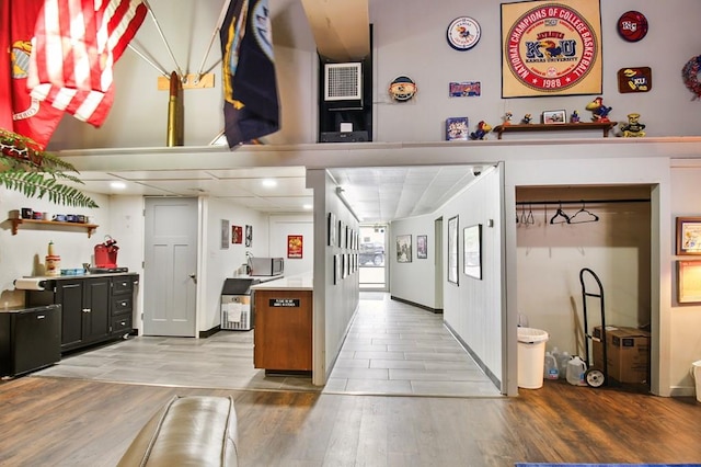 interior space featuring hardwood / wood-style flooring