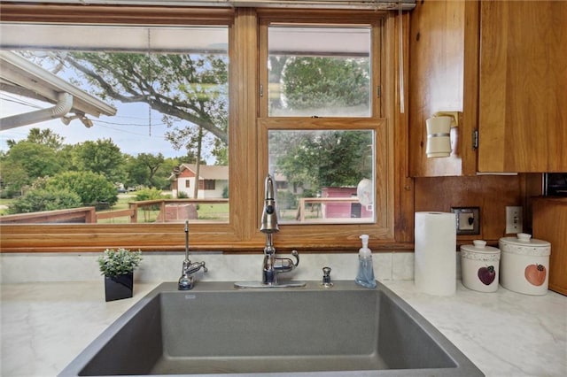 interior space with sink