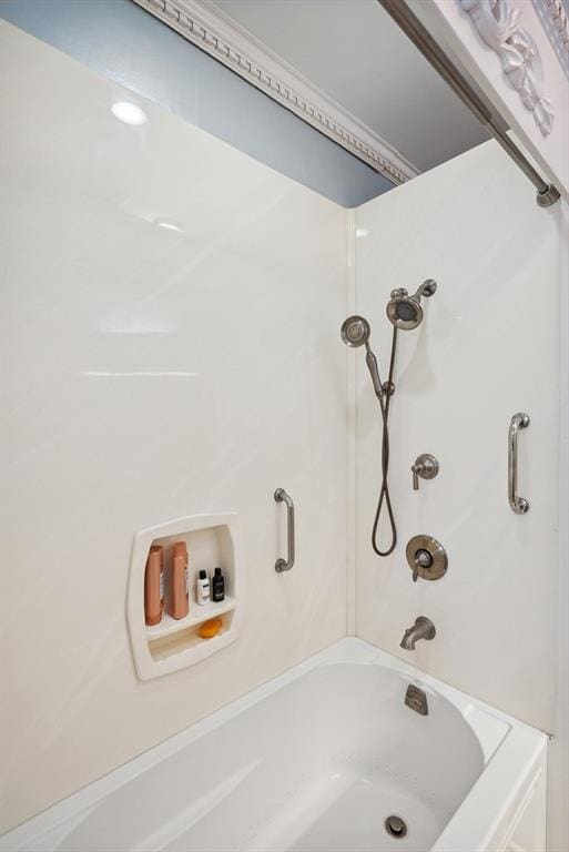 bathroom featuring shower / bath combination