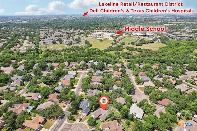 8302 Dove Valley Cv, Austin, TX 78729 - aerial view of residential area