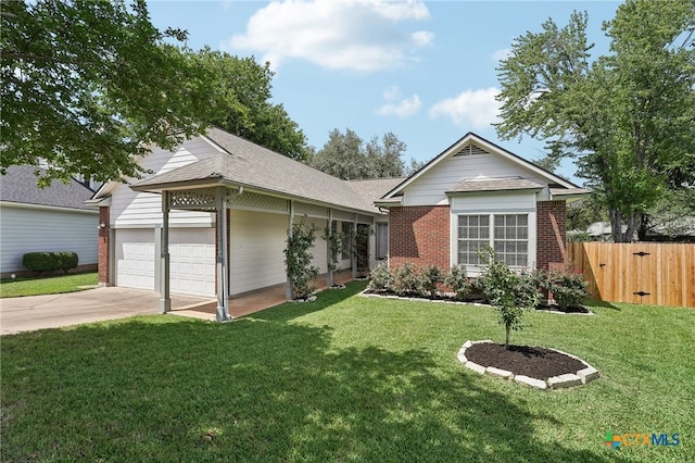 8302 Dove Valley Cv, Austin, TX 78729 - ranch-style home featuring brick siding, a garage, concrete driveway, and a shingled roof