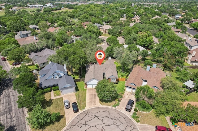 8302 Dove Valley Cv, Austin, TX 78729 - aerial perspective of suburban area