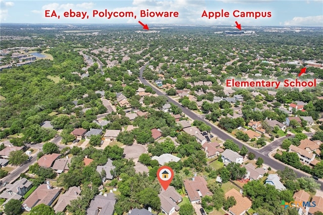 8302 Dove Valley Cv, Austin, TX 78729 - aerial view of residential area