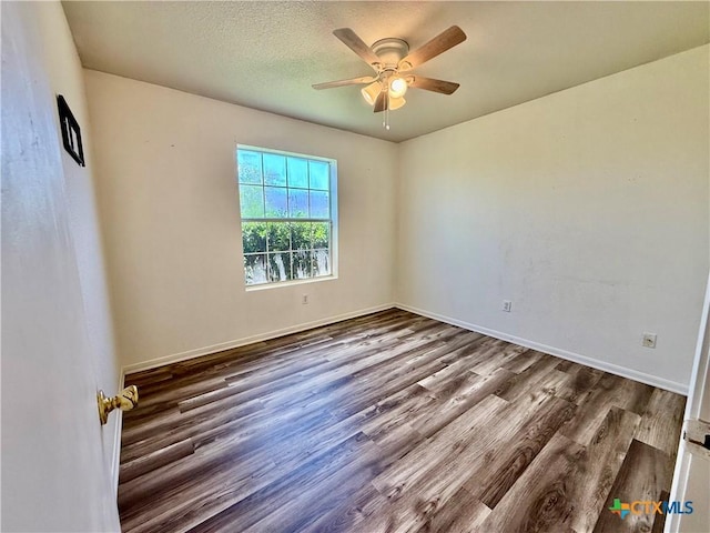 3807 Sunflower Dr, Killeen, TX 76542 - unfurnished room with wood finished floors and ceiling fan