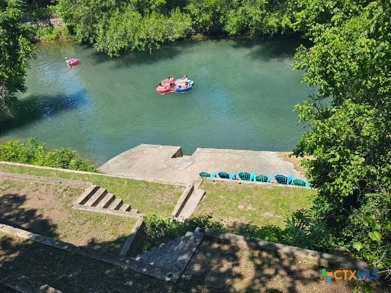 263 E Garden St, New Braunfels, TX 78130 - drone / aerial view of a nearby body of water