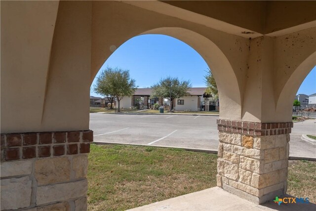 view of patio / terrace featuring a residential view