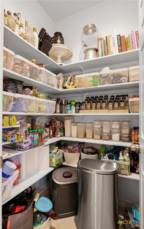 view of pantry
