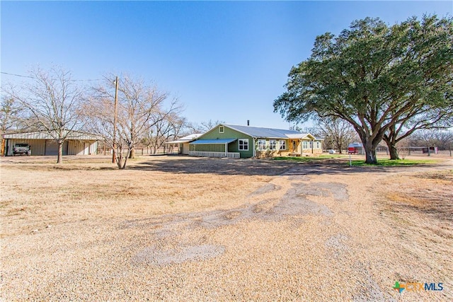 view of ranch-style home