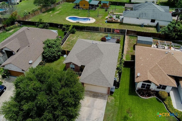 2075 Sungate Dr, New Braunfels, TX 78130 - view from above of property with a pool area