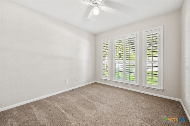 816 Woodhollow Dr, Temple, TX 76502 - carpeted spare room with baseboards and ceiling fan