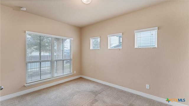 view of carpeted empty room