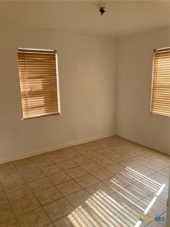 view of tiled empty room