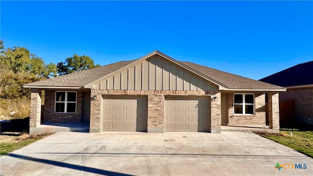 ranch-style house with a garage