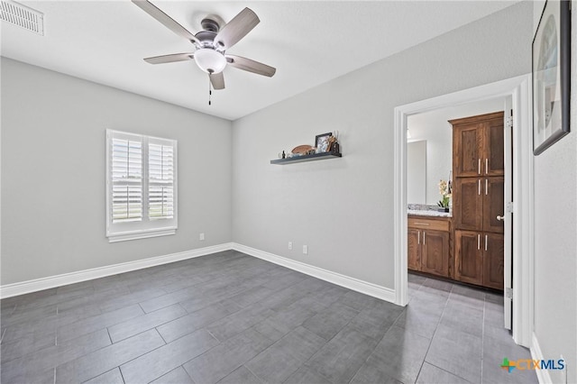 3631 Morgan Mill Rd, Kempner, TX 76539 - unfurnished room featuring a ceiling fan and baseboards
