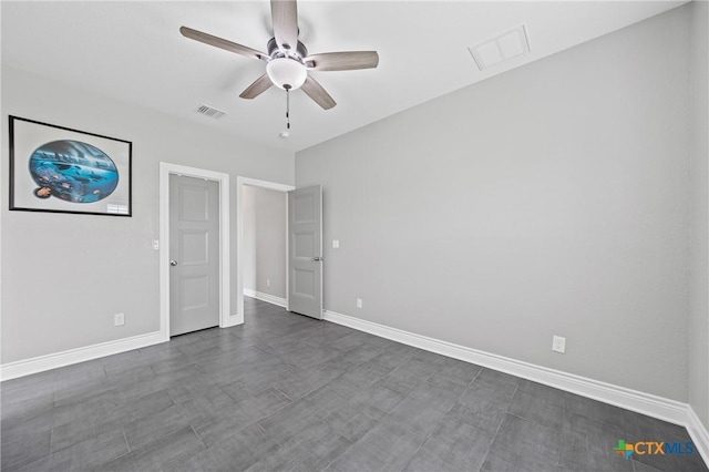 3631 Morgan Mill Rd, Kempner, TX 76539 - unfurnished bedroom featuring baseboards and ceiling fan