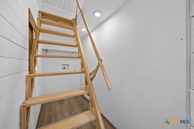 51 Private Road 901, Florence, TX 76527 - stairs featuring wood finished floors