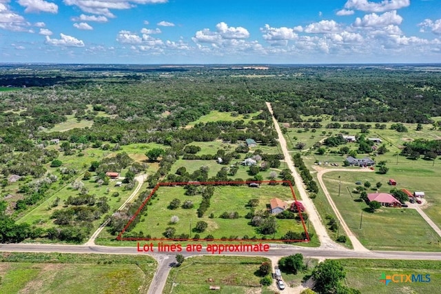 51 Private Road 901, Florence, TX 76527 - view of property location with property parcel outlined and a forest