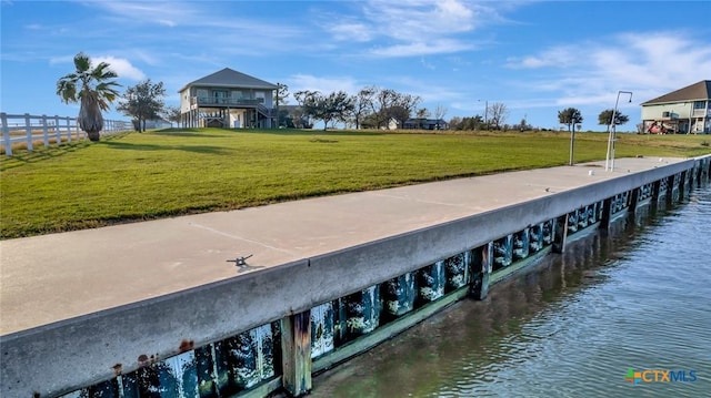 314 Windswept Dr, Port Lavaca, TX 77979 - dock area with a water view