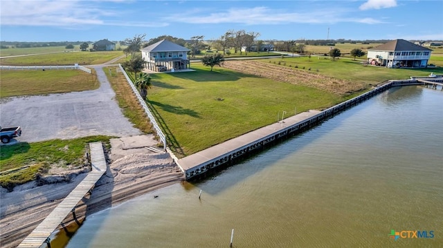 314 Windswept Dr, Port Lavaca, TX 77979 - overview of rural landscape with a large body of water