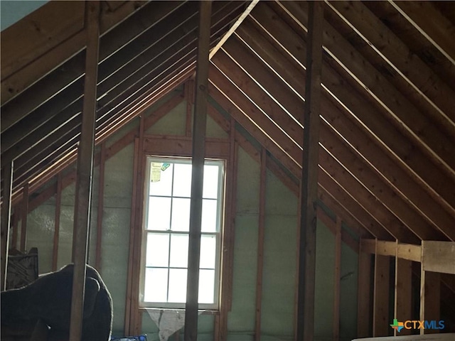 attic with plenty of natural light