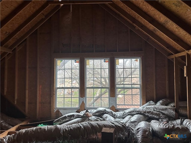 view of attic