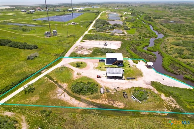 174 Riley Ln, Port Oconnor, TX 77982 - overview of rural landscape featuring property boundaries highlighted