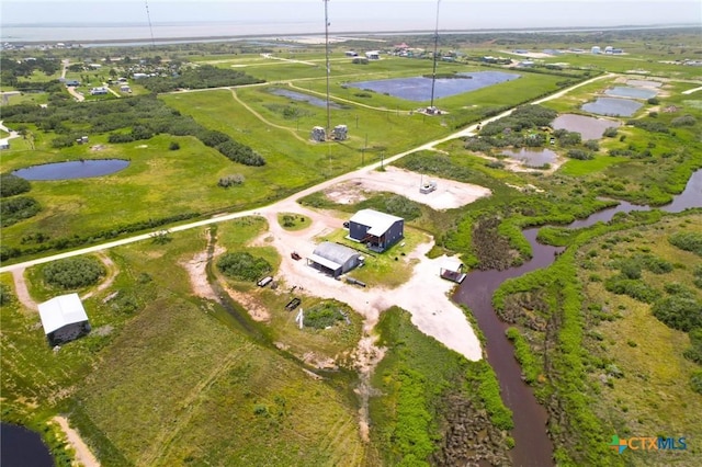 174 Riley Ln, Port Oconnor, TX 77982 - aerial view of property and surrounding area featuring a large body of water