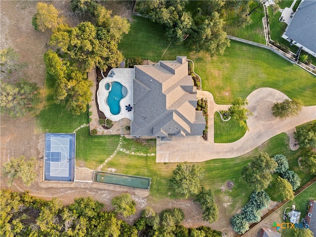 birds eye view of property