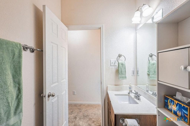 5821 Worthing Dr, Temple, TX 76502 - bathroom featuring vanity and baseboards