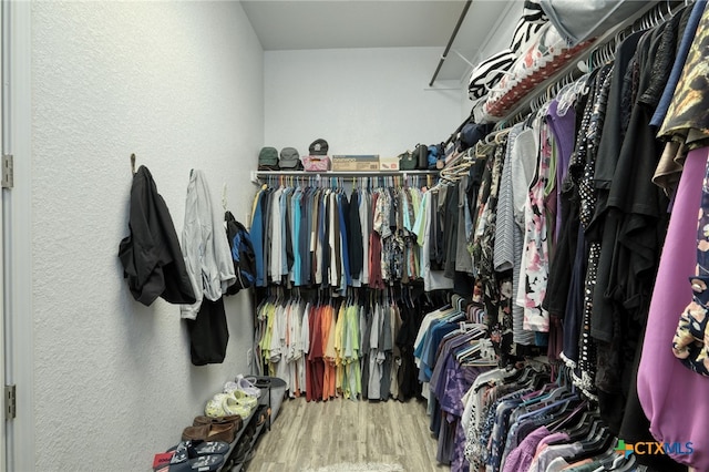 19500 Chayton Cir, Pflugerville, TX 78660 - walk in closet with wood finished floors