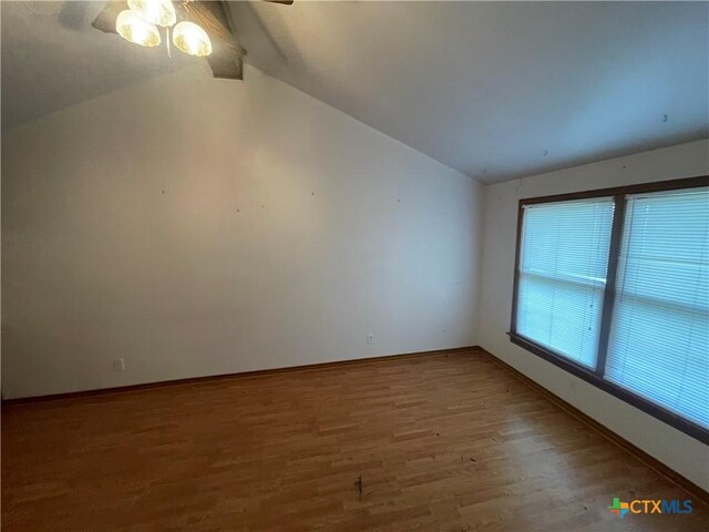 1505 E Park Ave, Victoria, TX 77901 - spare room with wood finished floors and a ceiling fan